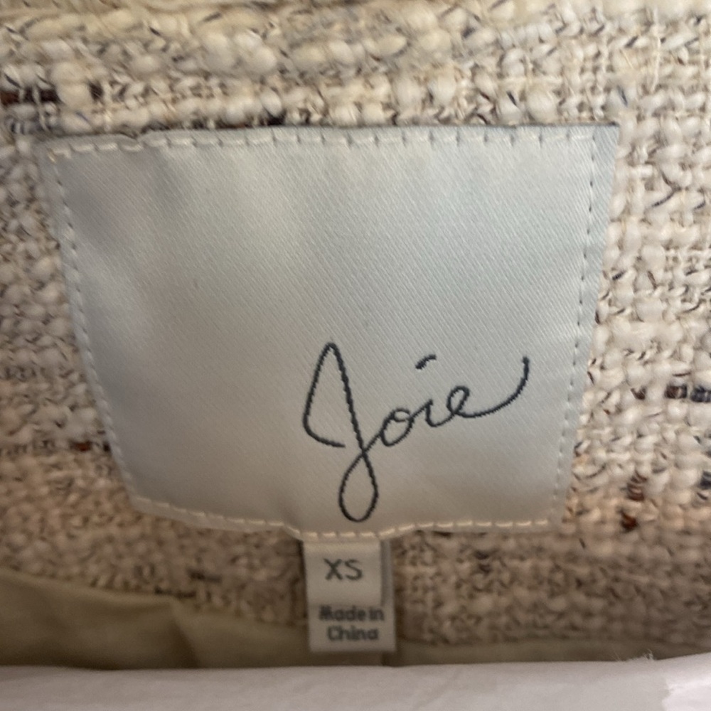 Joie Tweed Jacket Blazer NEW XS Chanel Style - Picture 8 of 14